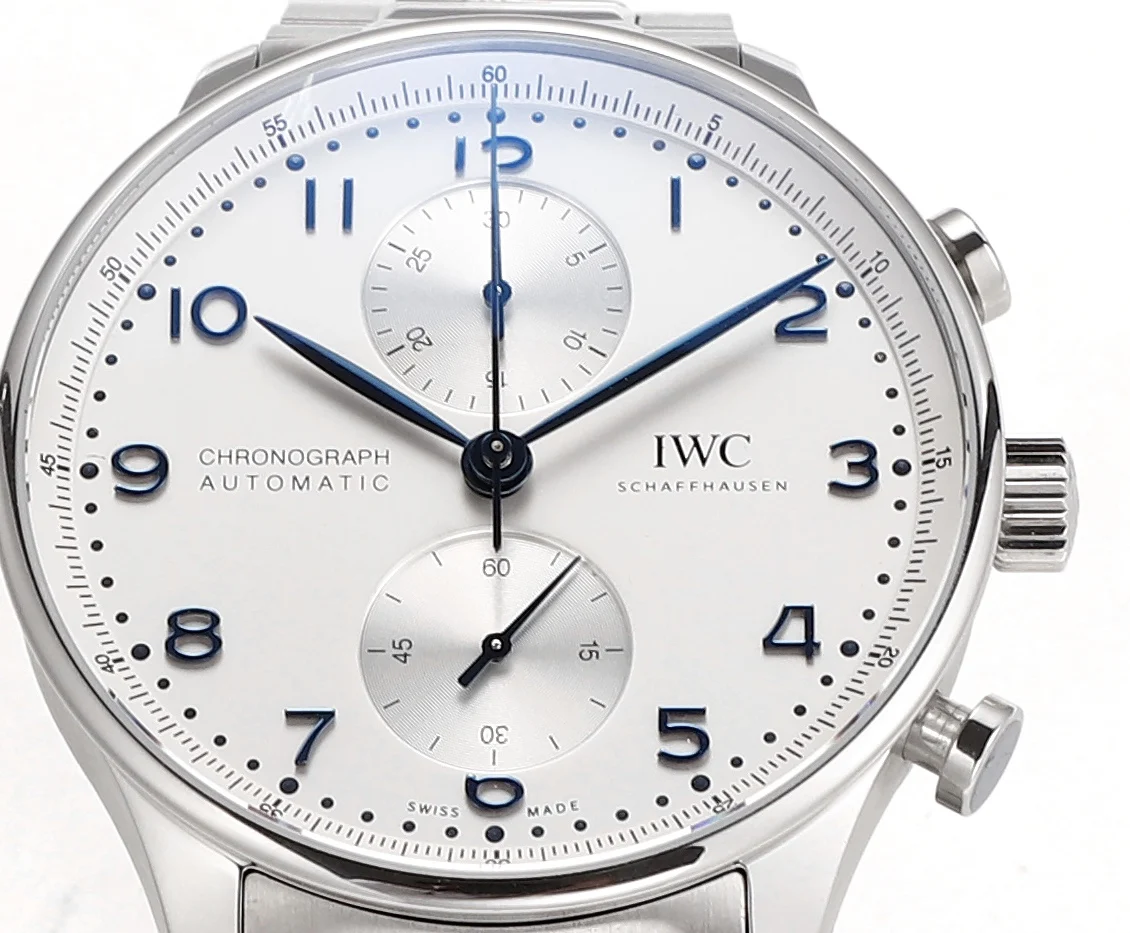 IWC Portugieser Steel — photographed off the sweep