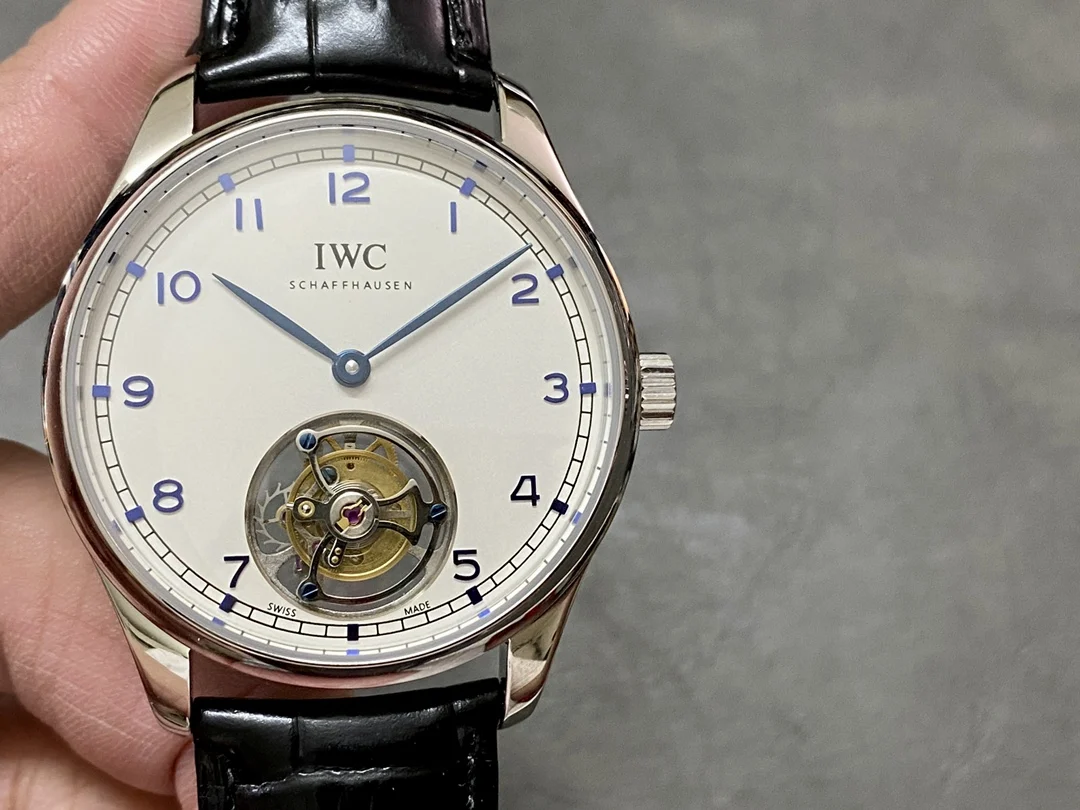 IWC Portugieser Tourbillon — photographed off the sweep