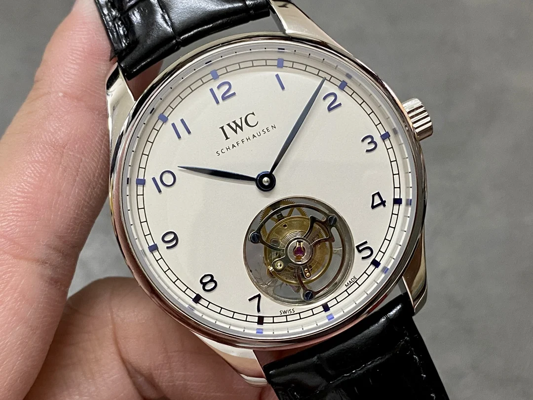 IWC Portugieser Tourbillon — photographed off the sweep