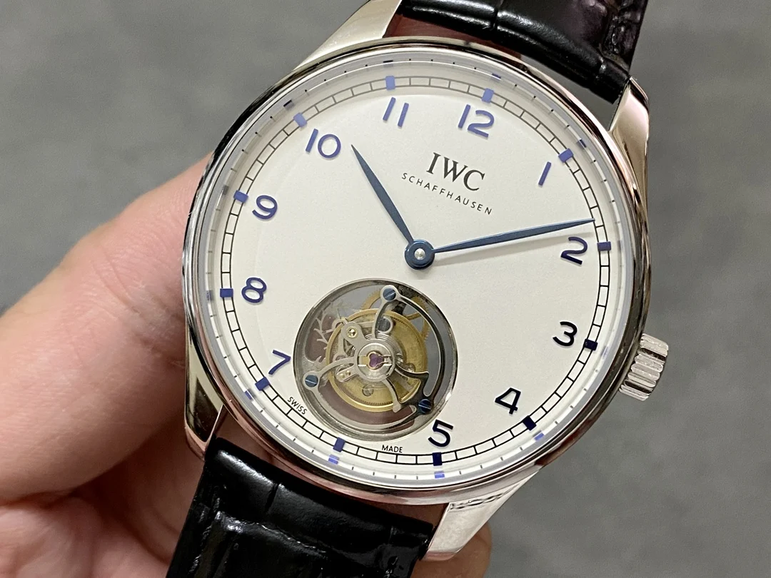 IWC Portugieser Tourbillon — photographed off the sweep
