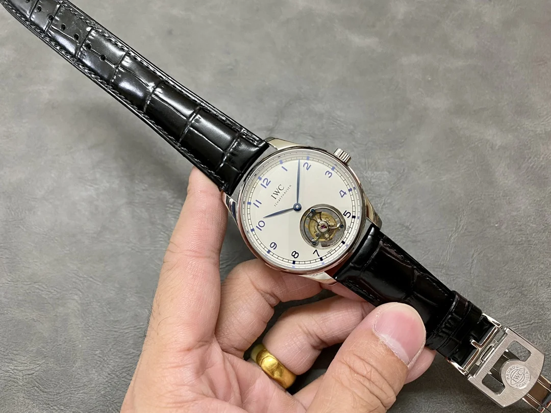 IWC Portugieser Tourbillon — photographed off the sweep