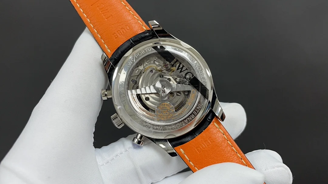 IWC Portugieser White Dial 42mm — photographed off the sweep