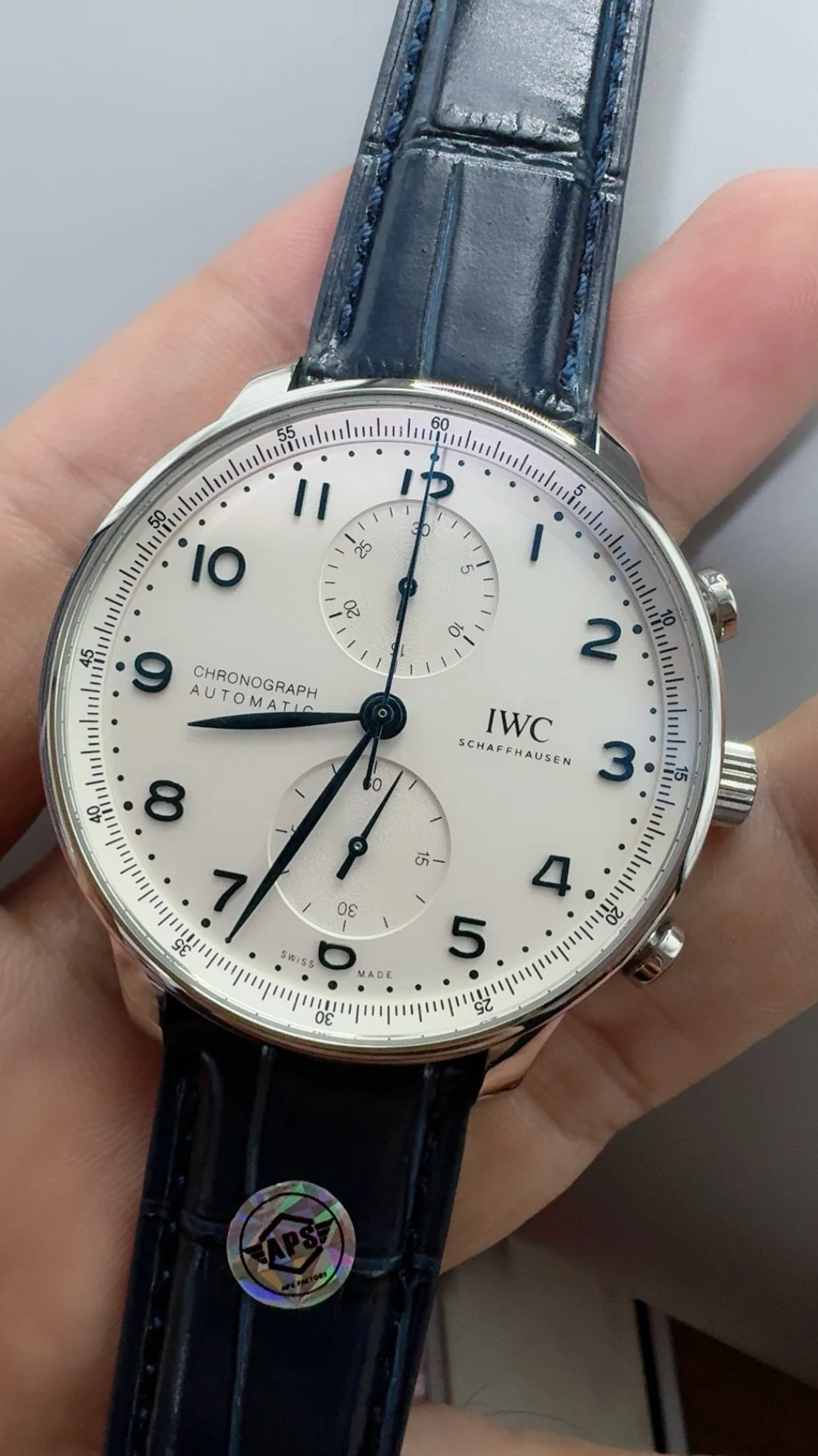 IWC Portugieser — photographed off the sweep