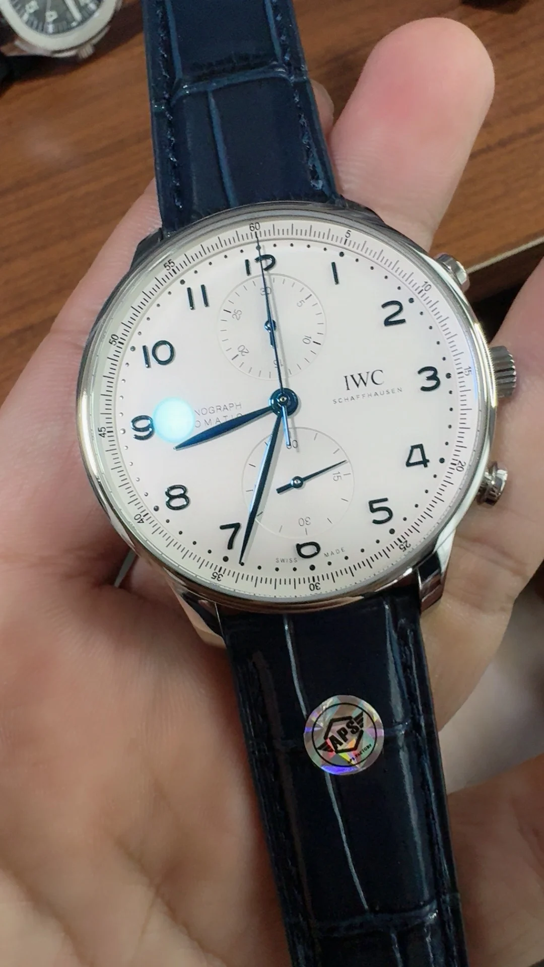 IWC Portugieser — photographed off the sweep