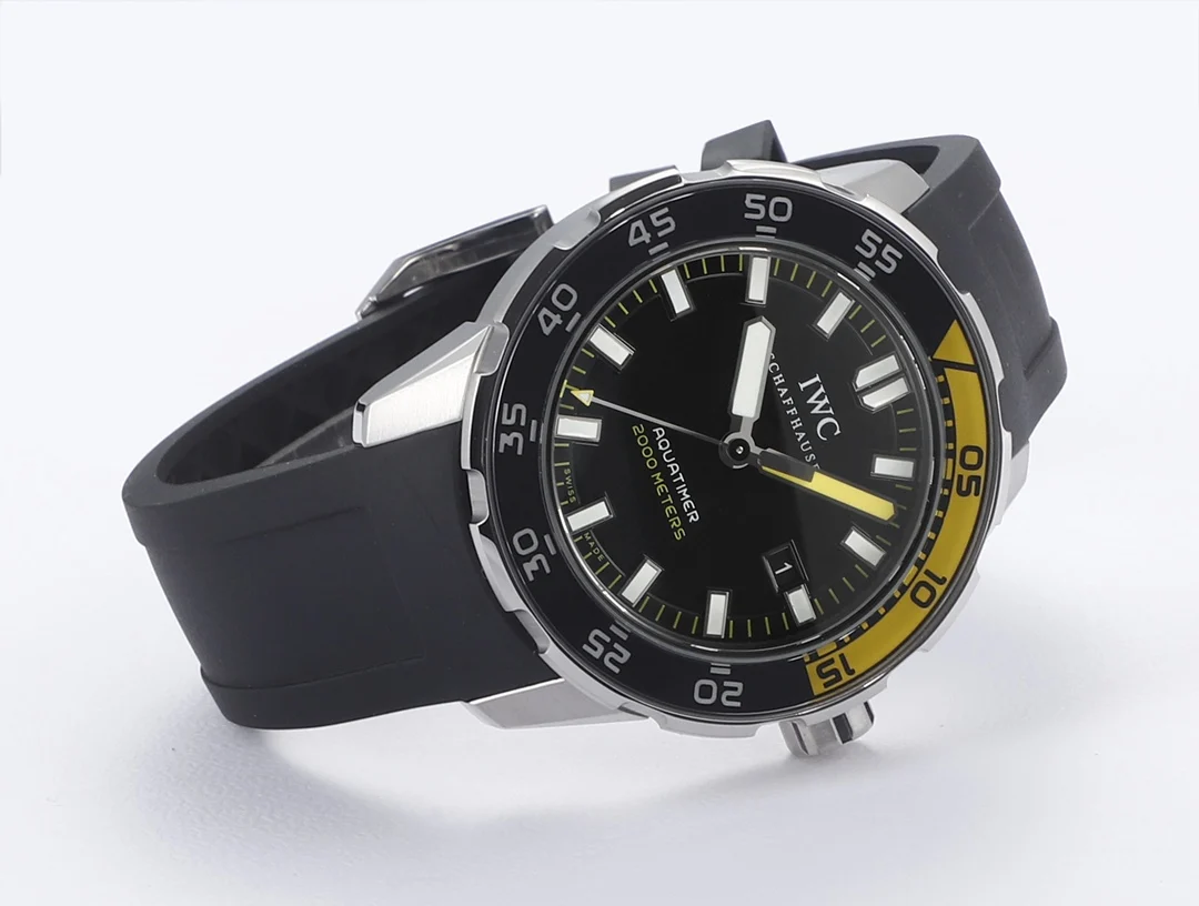 IWC Steel Black Dial — detail