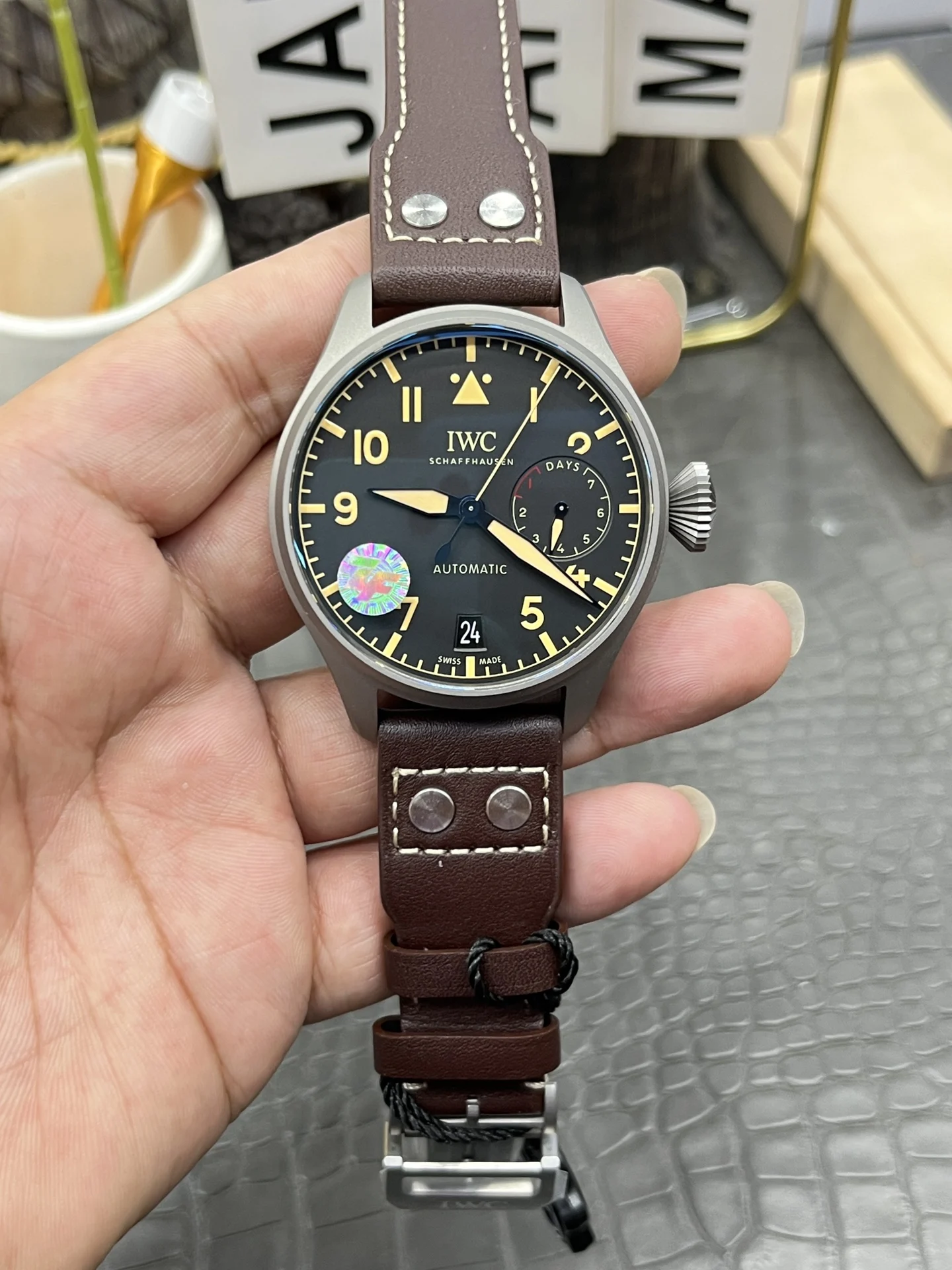IWC Titanium 46mm — photographed off the sweep