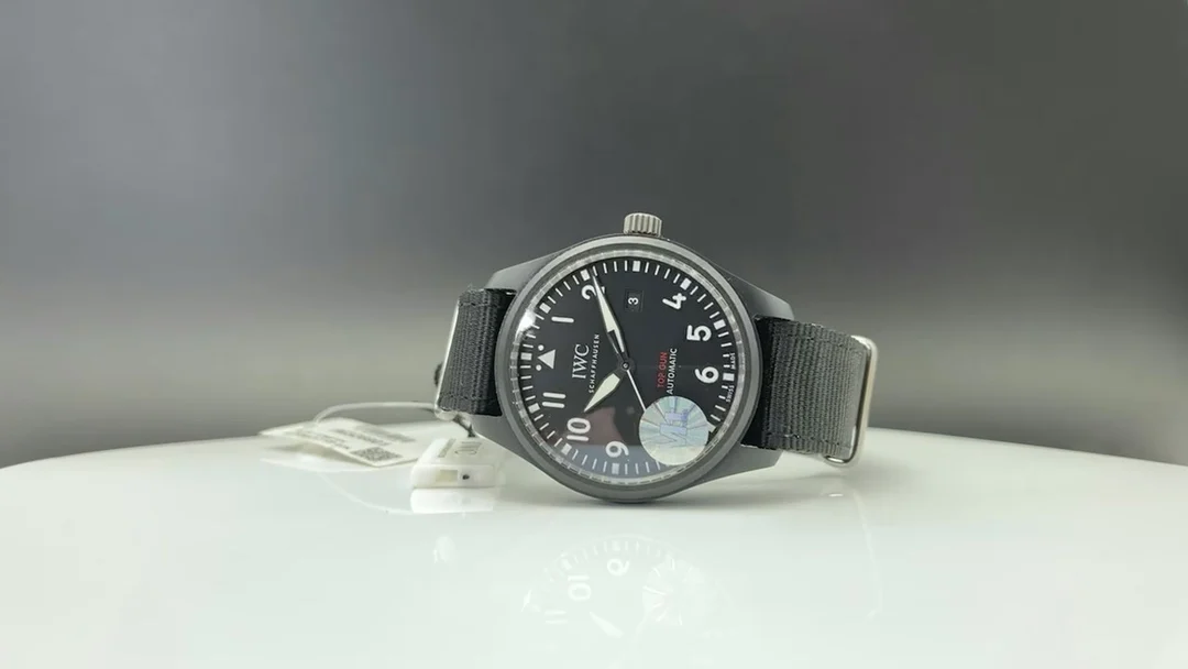 IWC Titanium Black Dial — photographed off the sweep