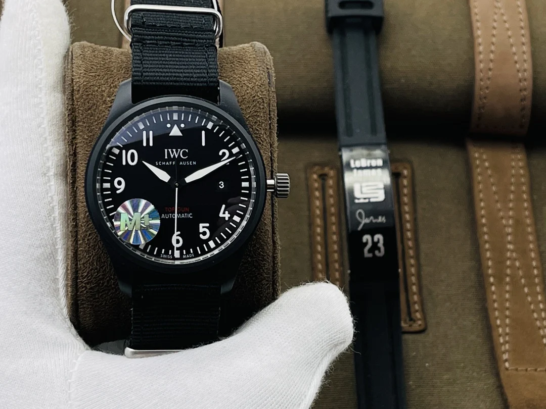 IWC Titanium Black Dial — photographed off the sweep