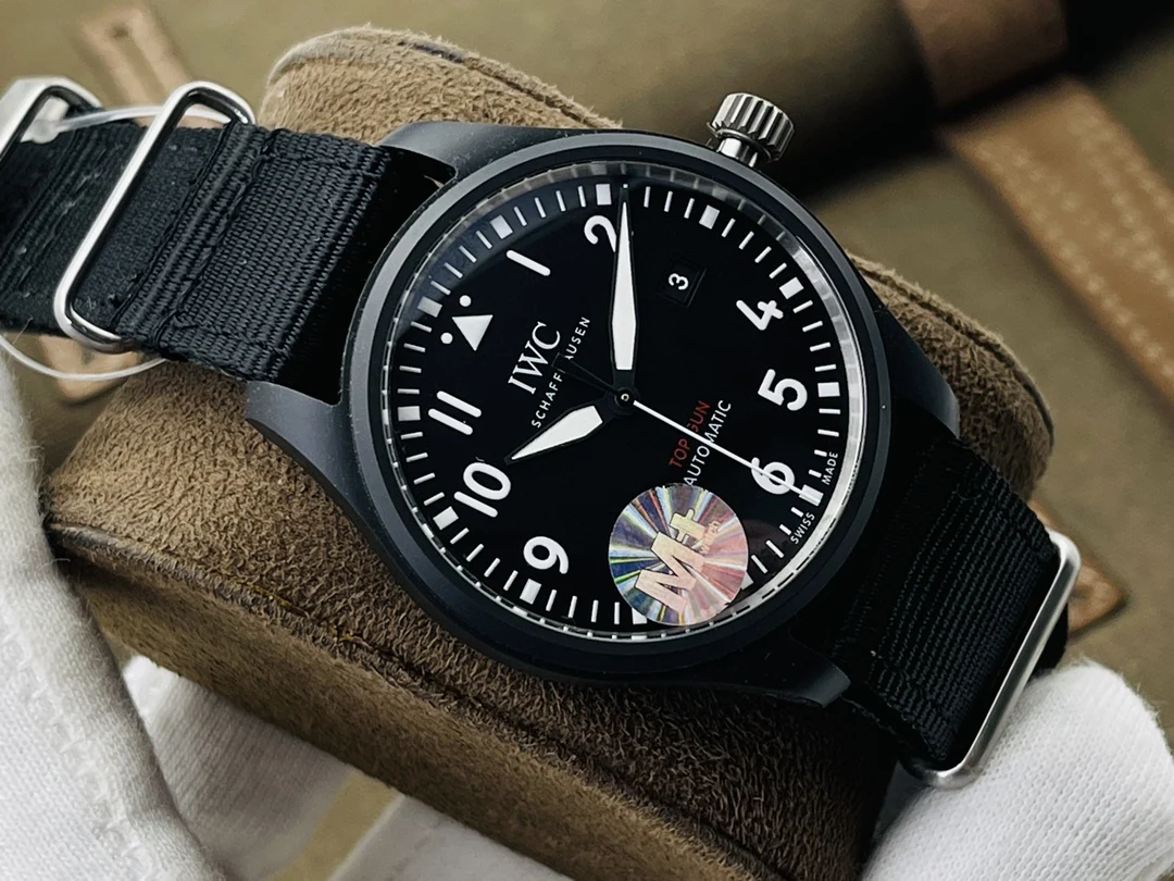 IWC Titanium Black Dial — photographed off the sweep