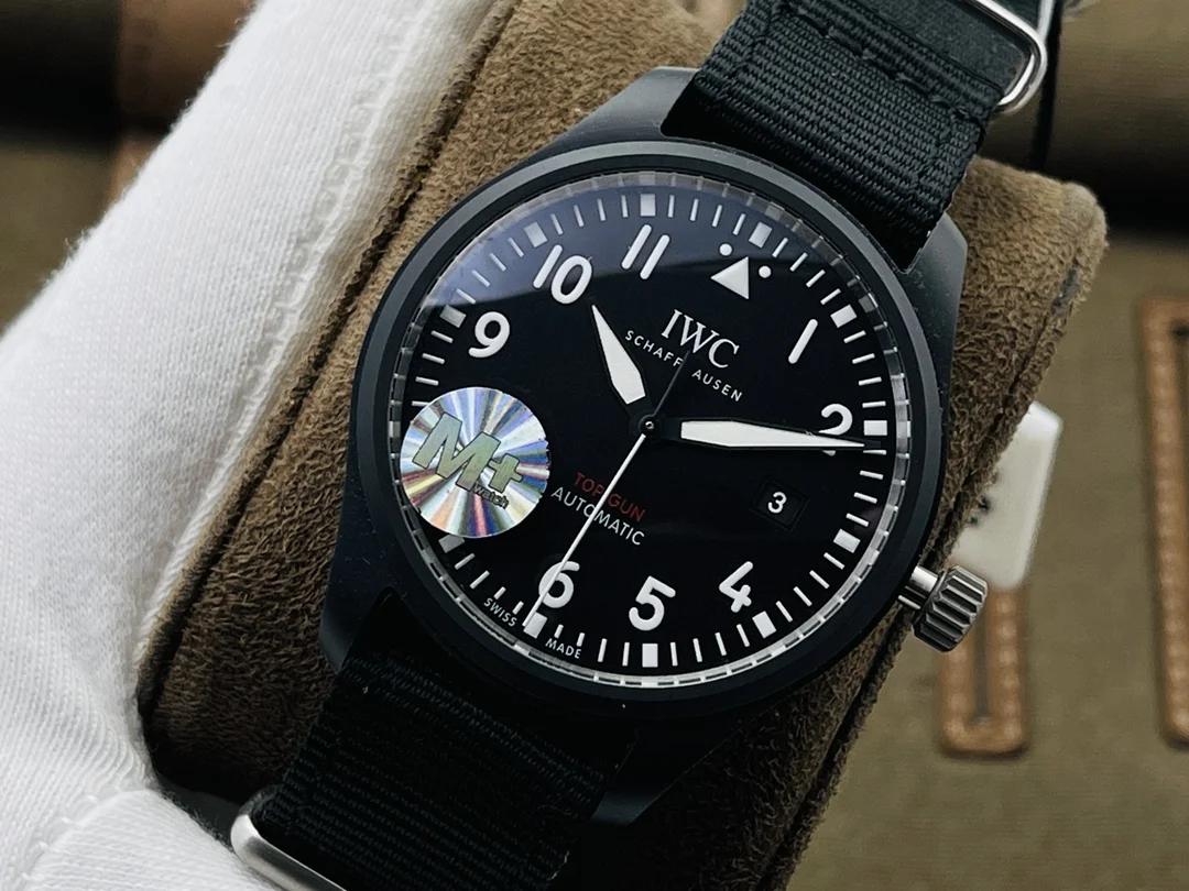 IWC Titanium Black Dial — photographed off the sweep