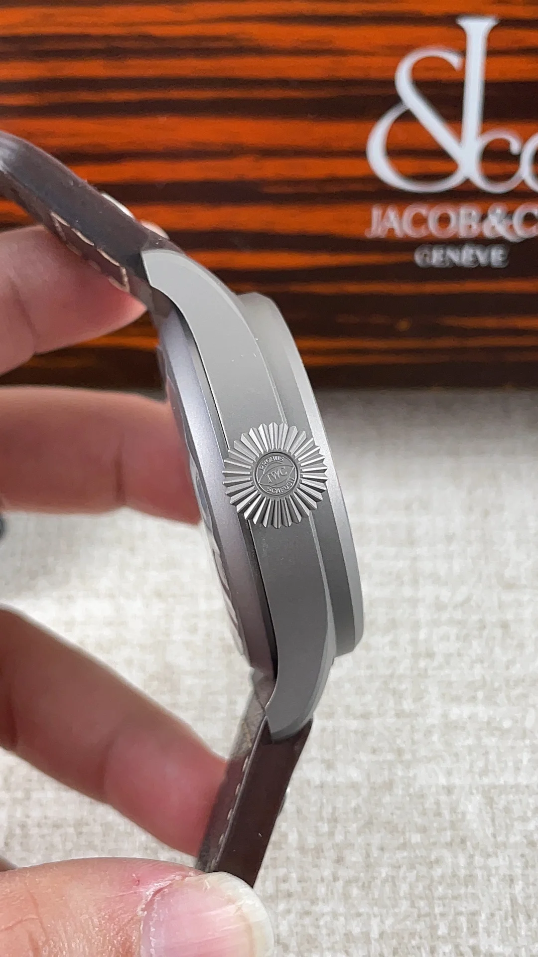 IWC Titanium — photographed off the sweep