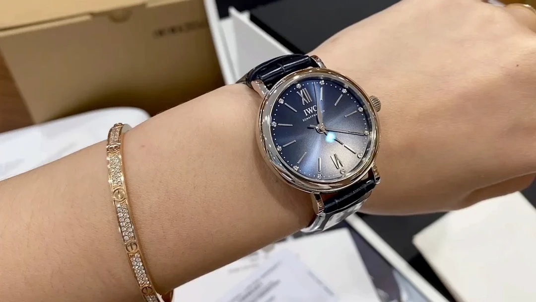 IWC Women's Model — photographed off the sweep
