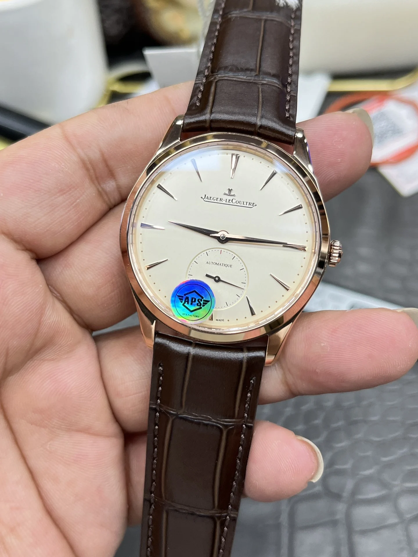 Jaeger-LeCoultre 39mm — photographed off the sweep
