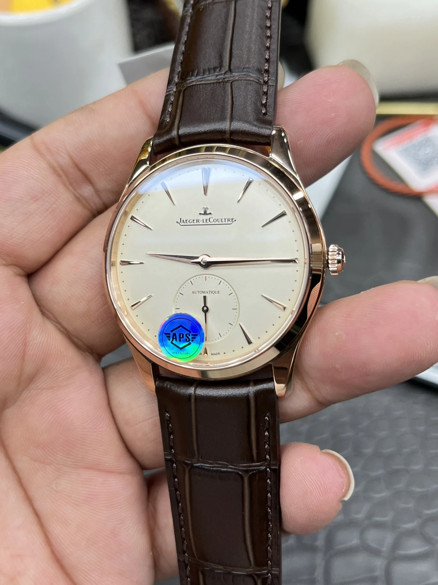 Jaeger-LeCoultre 39mm — photographed off the sweep