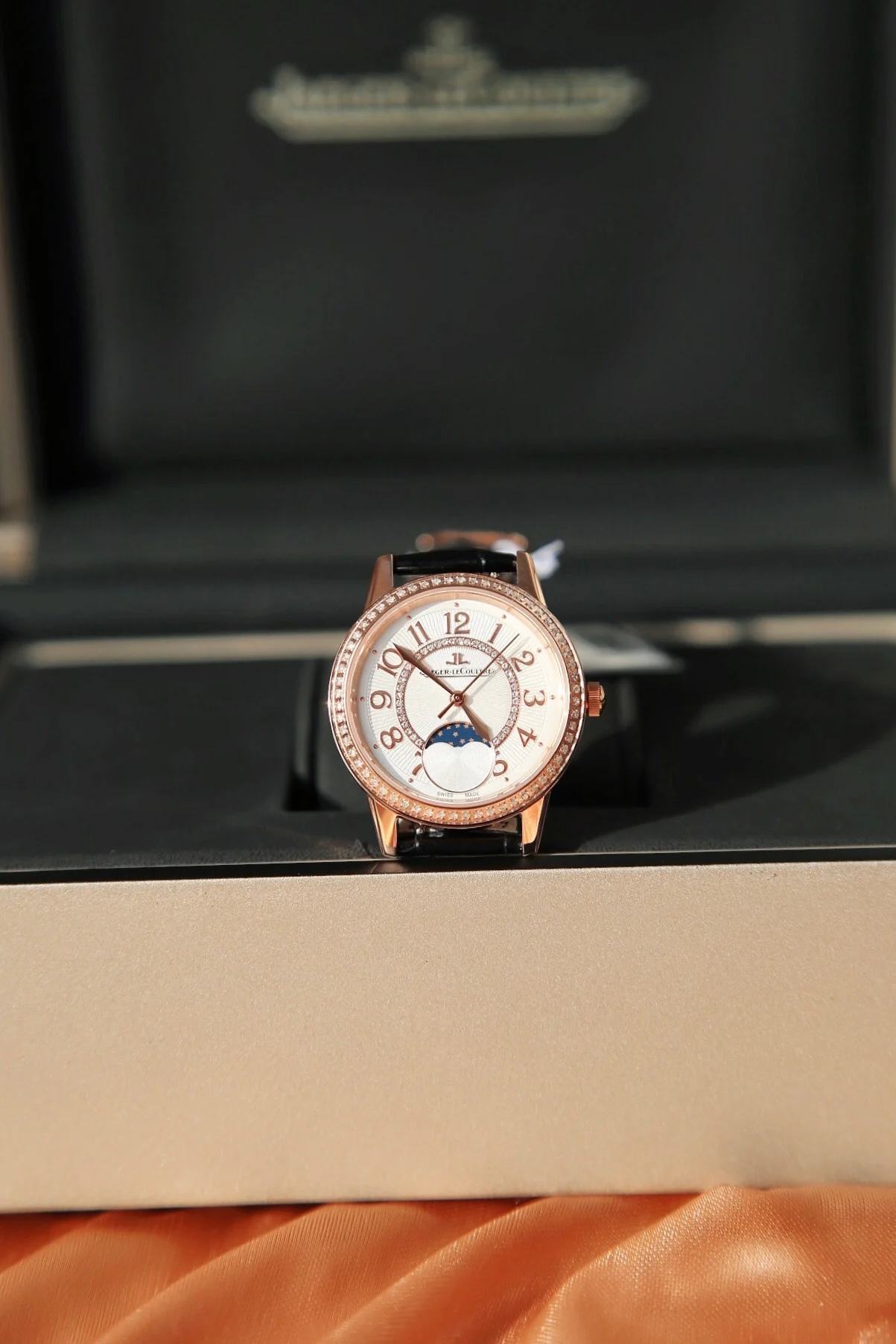 Jaeger-LeCoultre Diamond-Set 34mm — photographed off the sweep