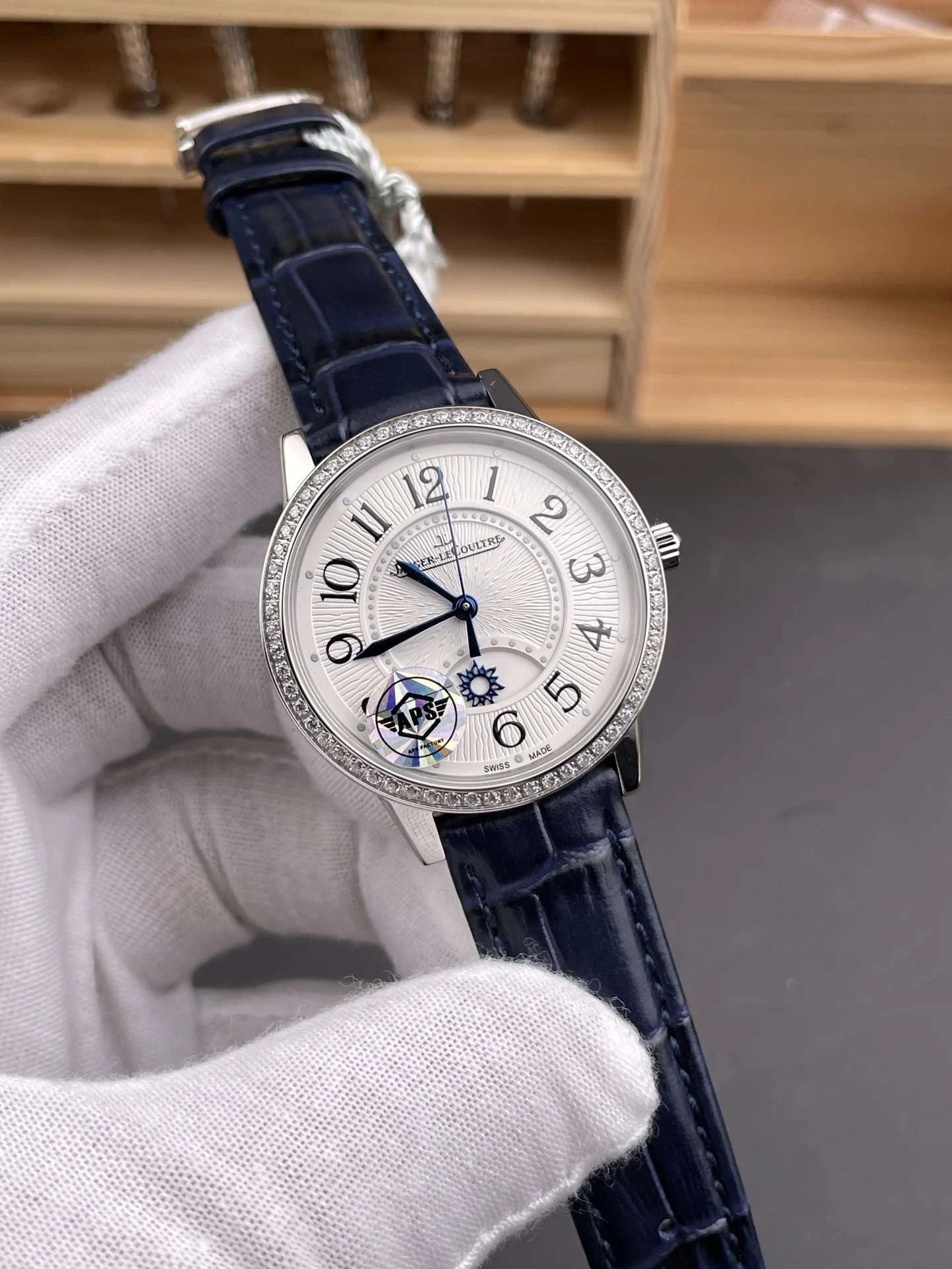 Jaeger-LeCoultre Diamond-Set 34mm — photographed off the sweep
