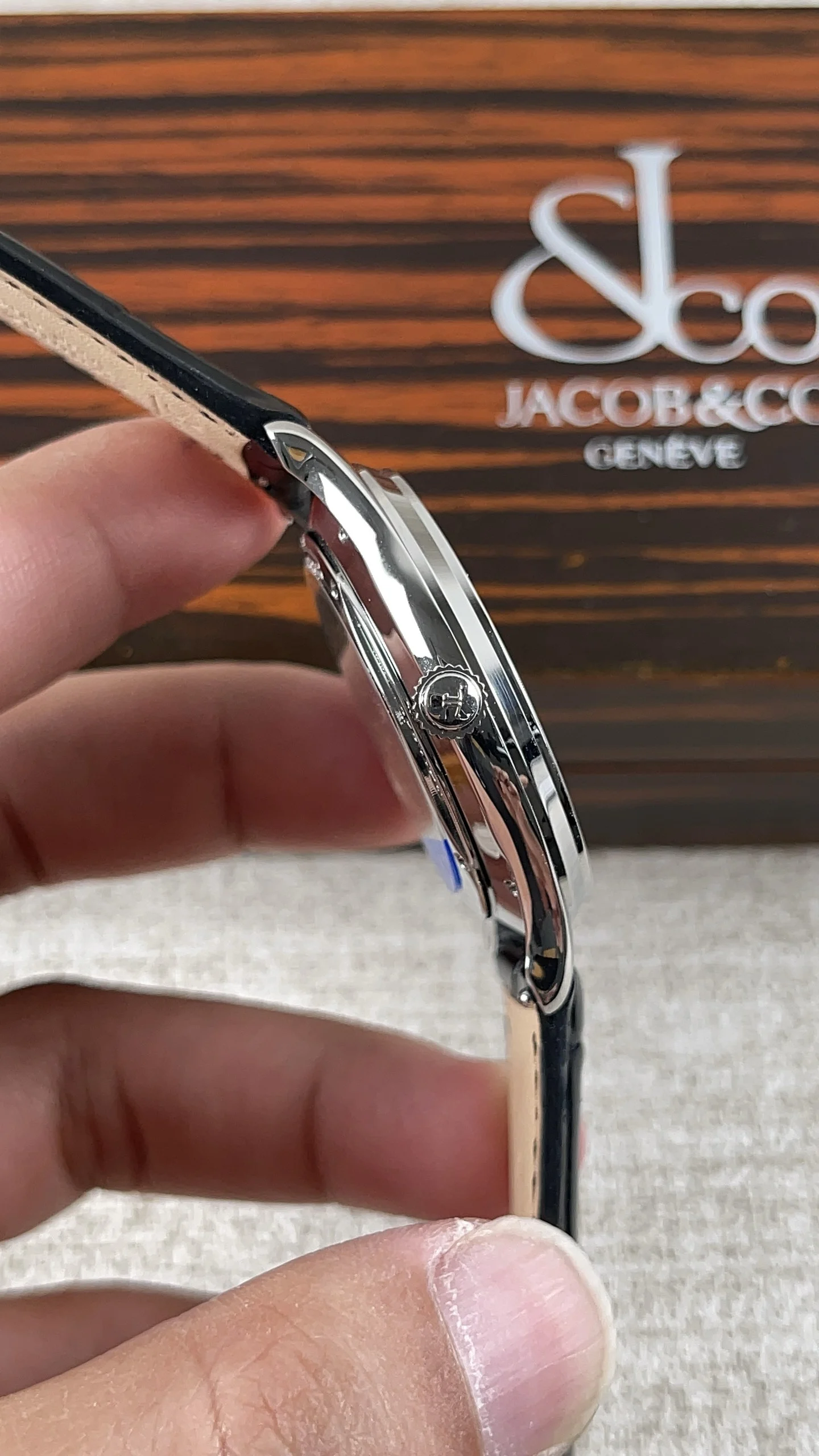 Jaeger-LeCoultre master two-and-a-half-hand collection! Paired — photographed off the sweep