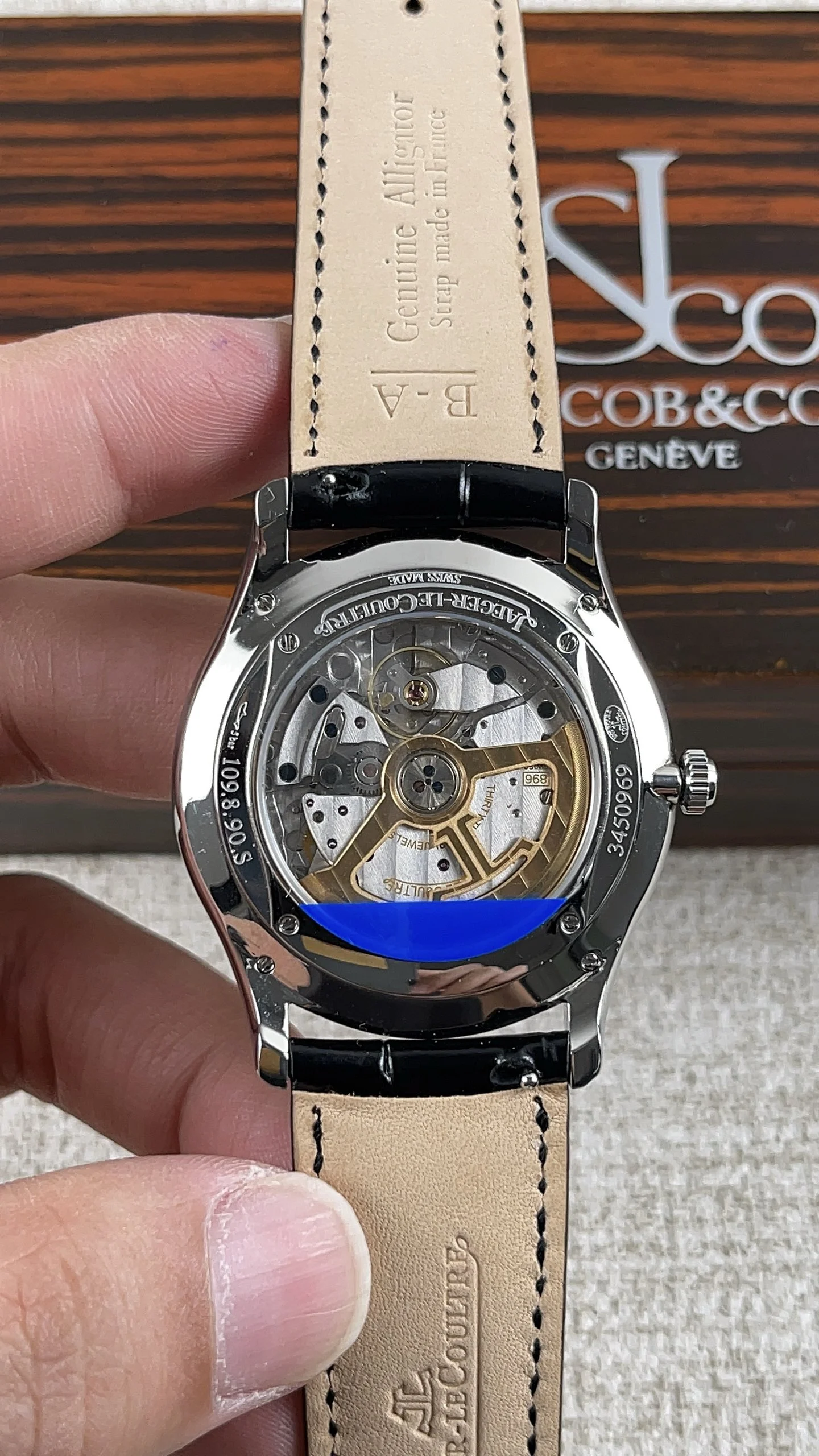 Jaeger-LeCoultre master two-and-a-half-hand collection! Paired — photographed off the sweep