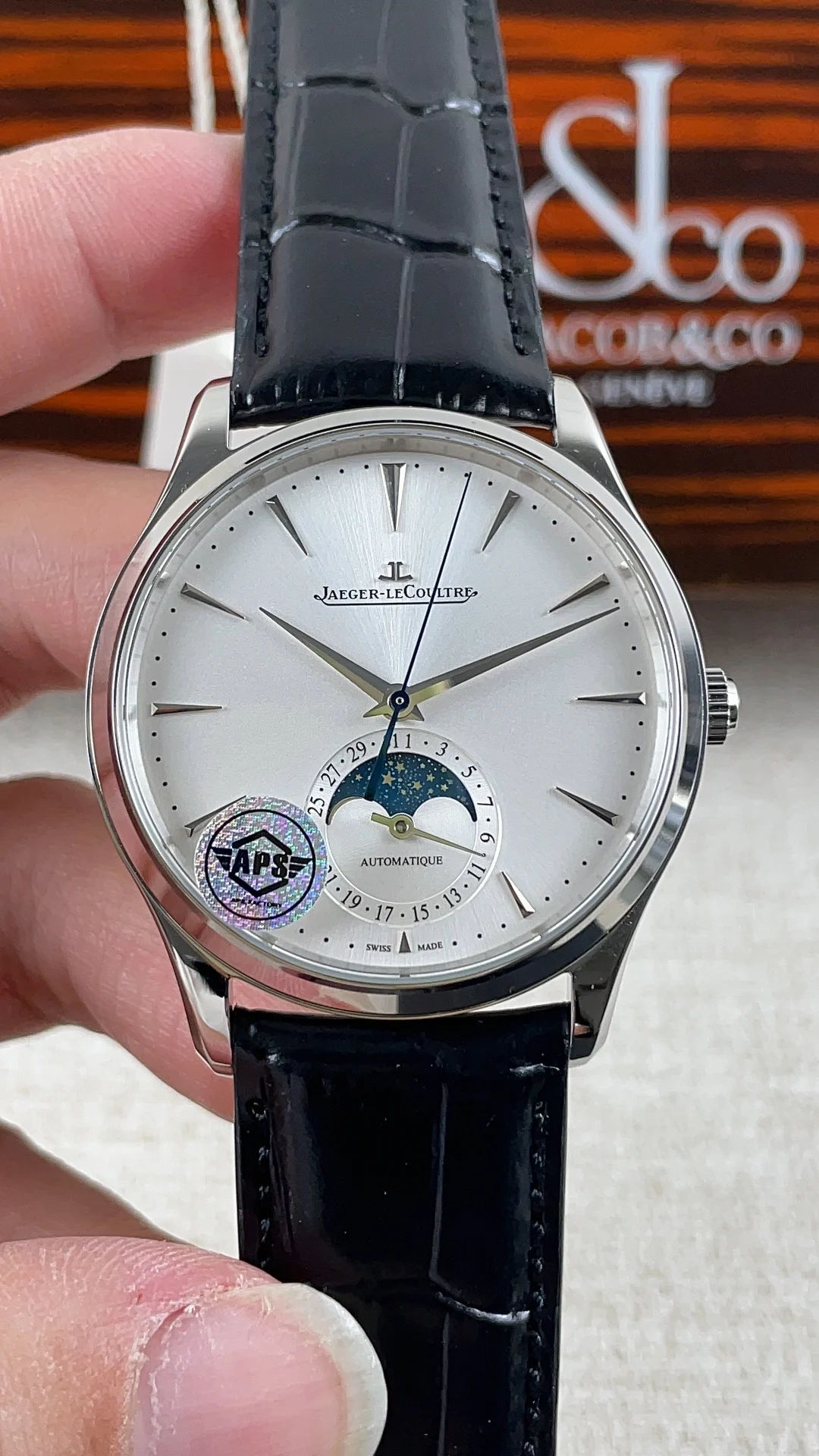 Jaeger-LeCoultre Moon Phase — photographed off the sweep