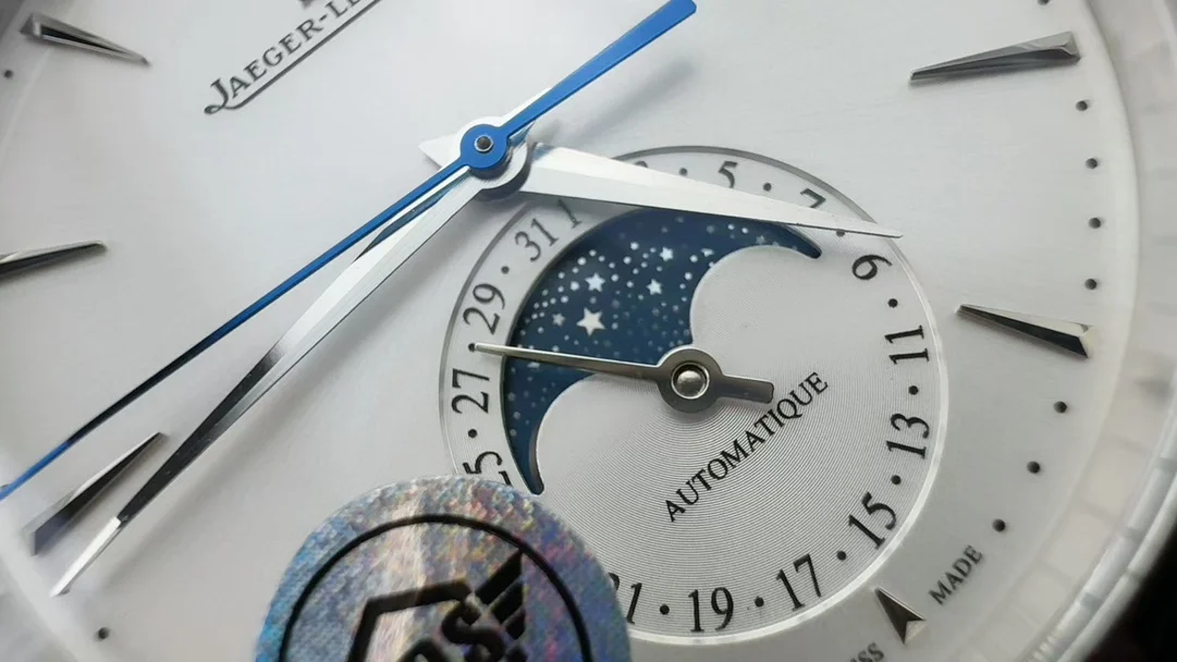 Jaeger-LeCoultre Moon Phase — photographed off the sweep