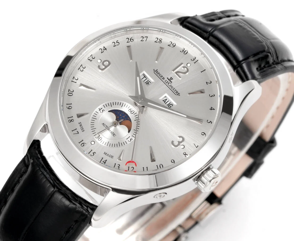 Jaeger-LeCoultre Moon Phase 39mm — photographed off the sweep