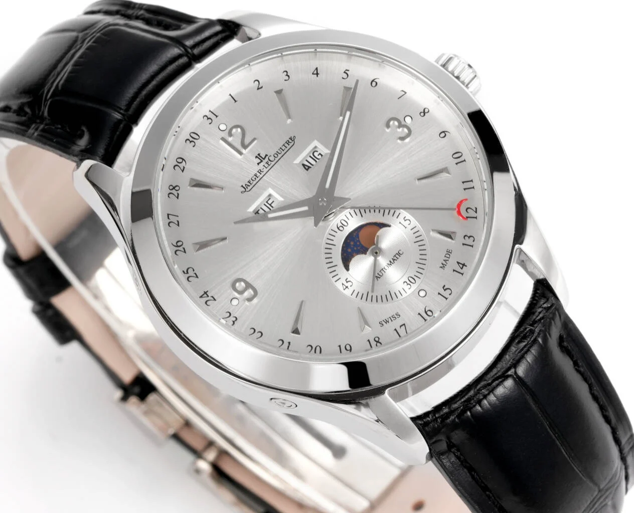 Jaeger-LeCoultre Moon Phase 39mm — photographed off the sweep