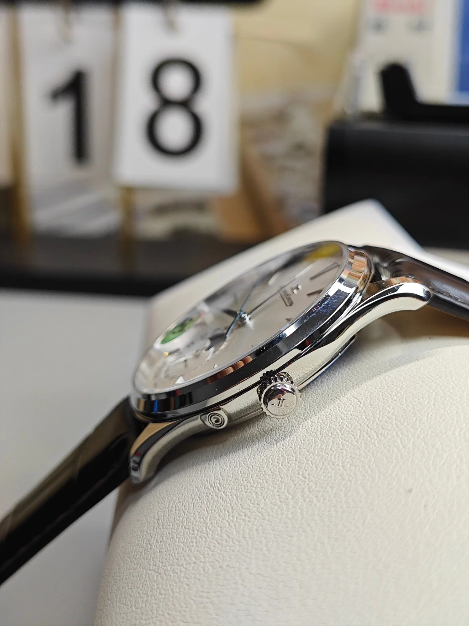 Jaeger-LeCoultre Moon Phase — photographed off the sweep