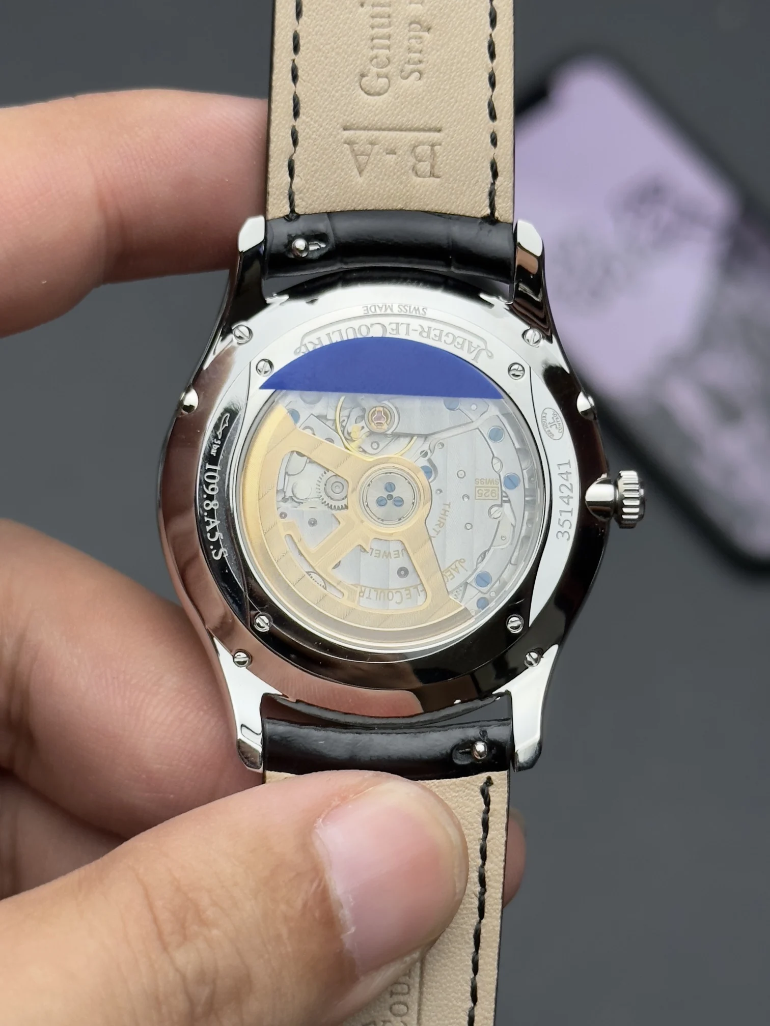 Jaeger-LeCoultre Moon Phase — photographed off the sweep
