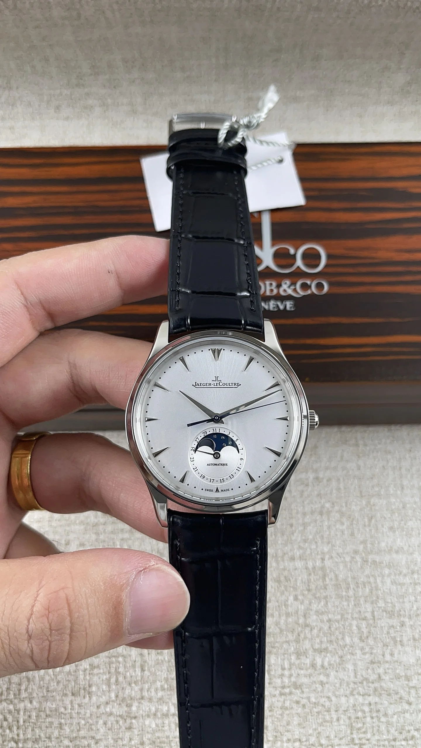 Jaeger-LeCoultre Moon Phase — photographed off the sweep