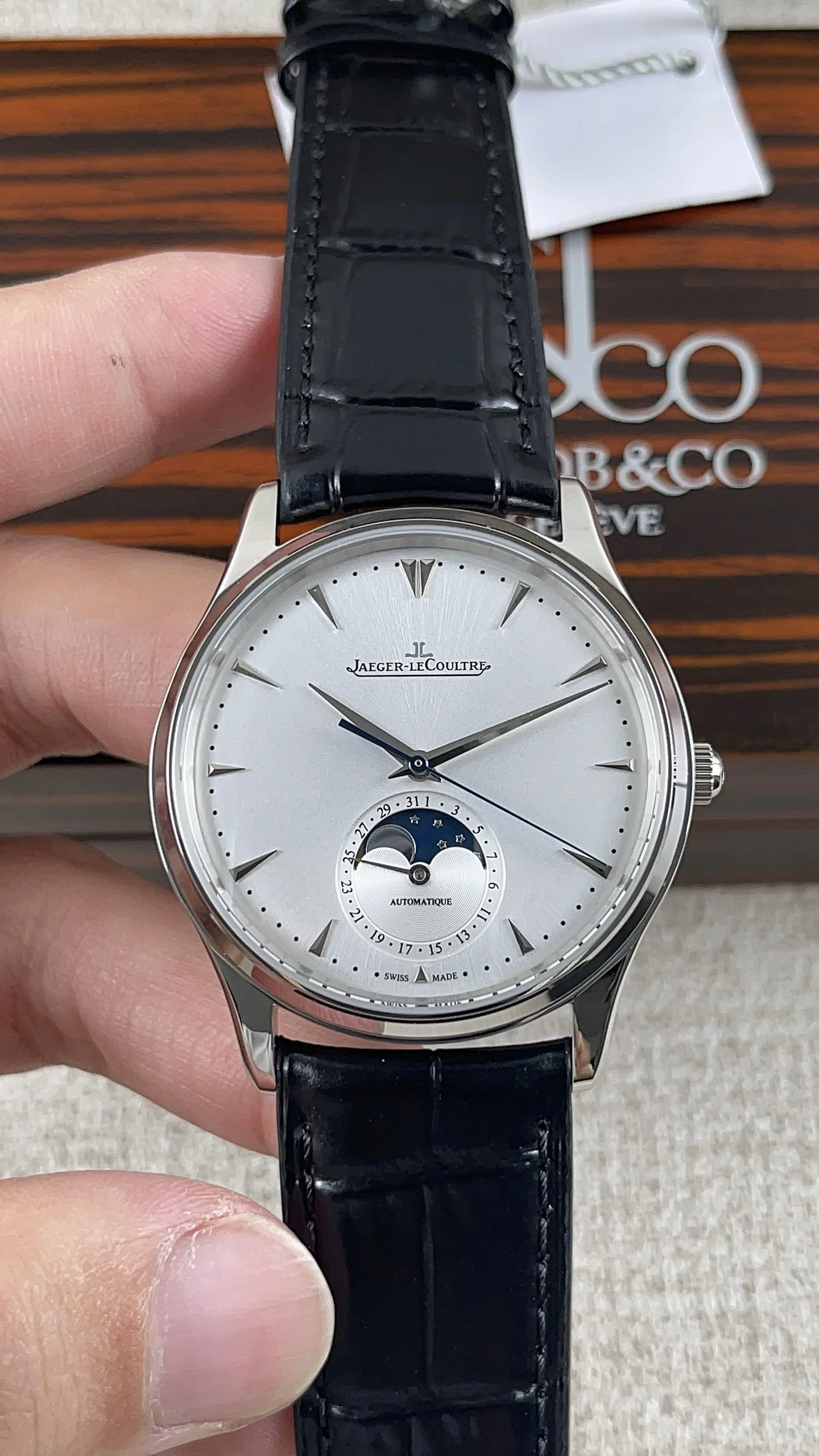 Jaeger-LeCoultre Moon Phase — photographed off the sweep