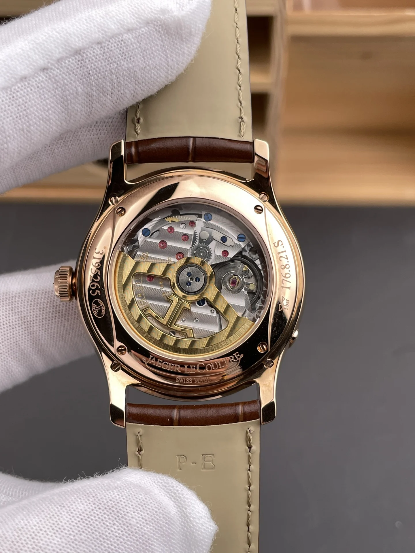 Jaeger-LeCoultre Perpetual Calendar Rose Gold — photographed off the sweep