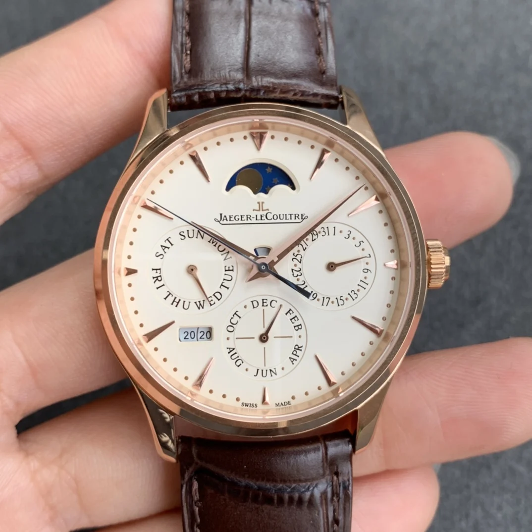 Jaeger-LeCoultre Perpetual Calendar Steel — photographed off the sweep