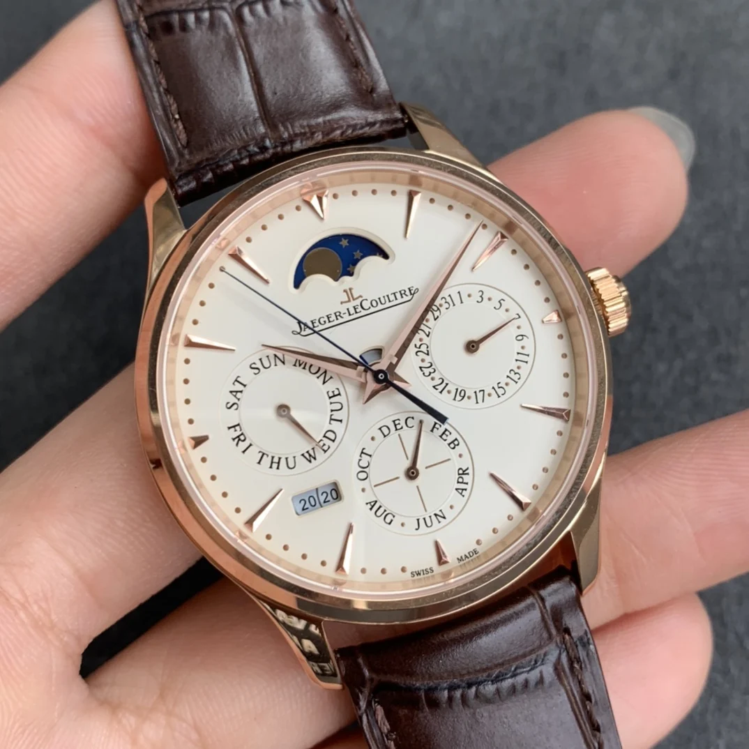 Jaeger-LeCoultre Perpetual Calendar Steel — photographed off the sweep