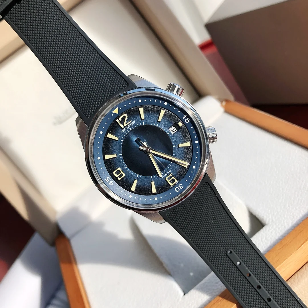 Jaeger-LeCoultre Polaris Black Dial — photographed off the sweep