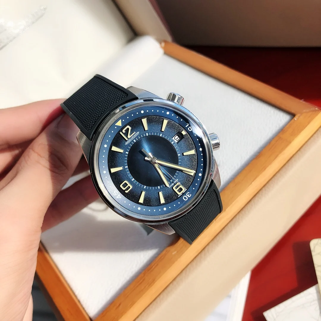 Jaeger-LeCoultre Polaris Black Dial — photographed off the sweep