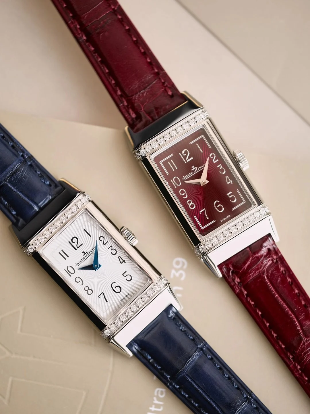 Jaeger-LeCoultre Reverso Steel White Dial — photographed off the sweep