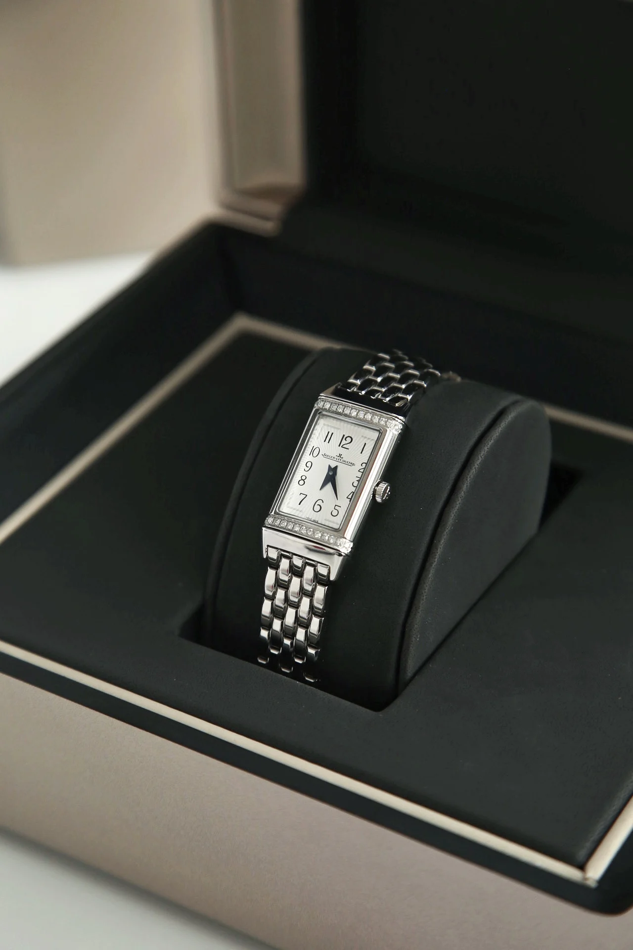 Jaeger-LeCoultre Reverso Steel — photographed off the sweep
