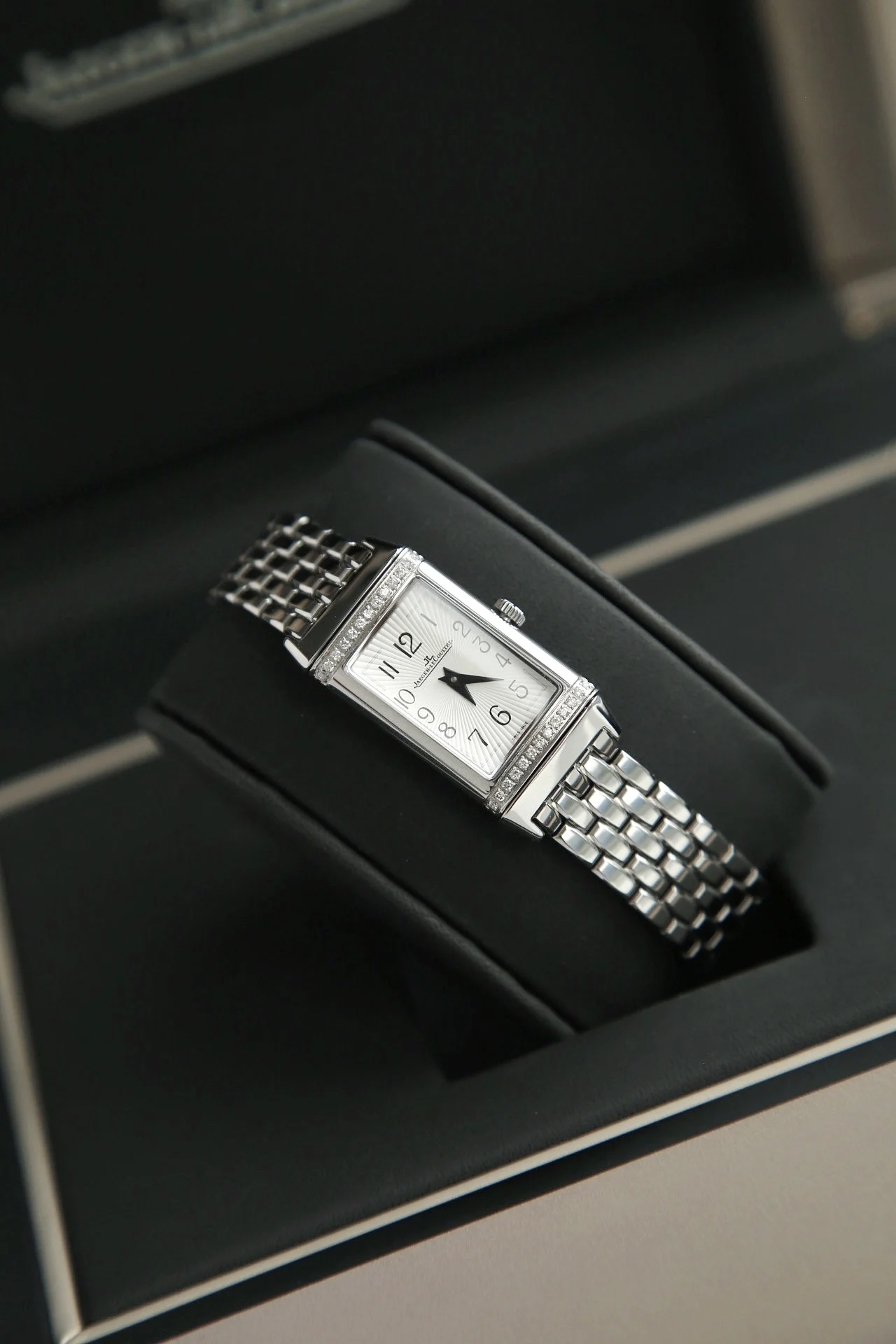 Jaeger-LeCoultre Reverso Steel — photographed off the sweep