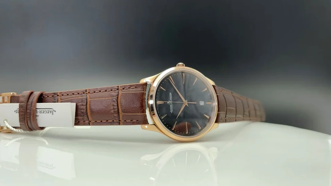 Jaeger-LeCoultre Rose Gold Red Dial — photographed off the sweep
