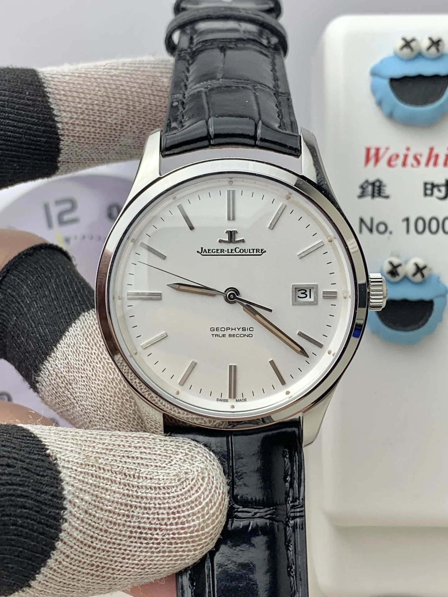 Jaeger-LeCoultre Steel 39mm — photographed off the sweep