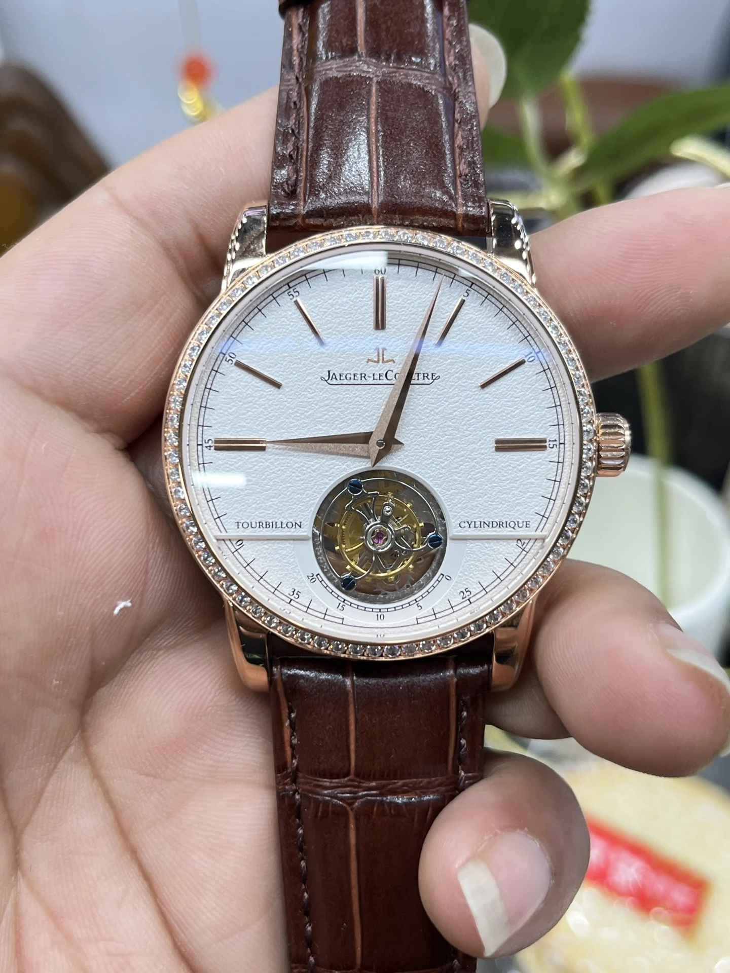 Jaeger-LeCoultre Tourbillon 40mm — photographed off the sweep