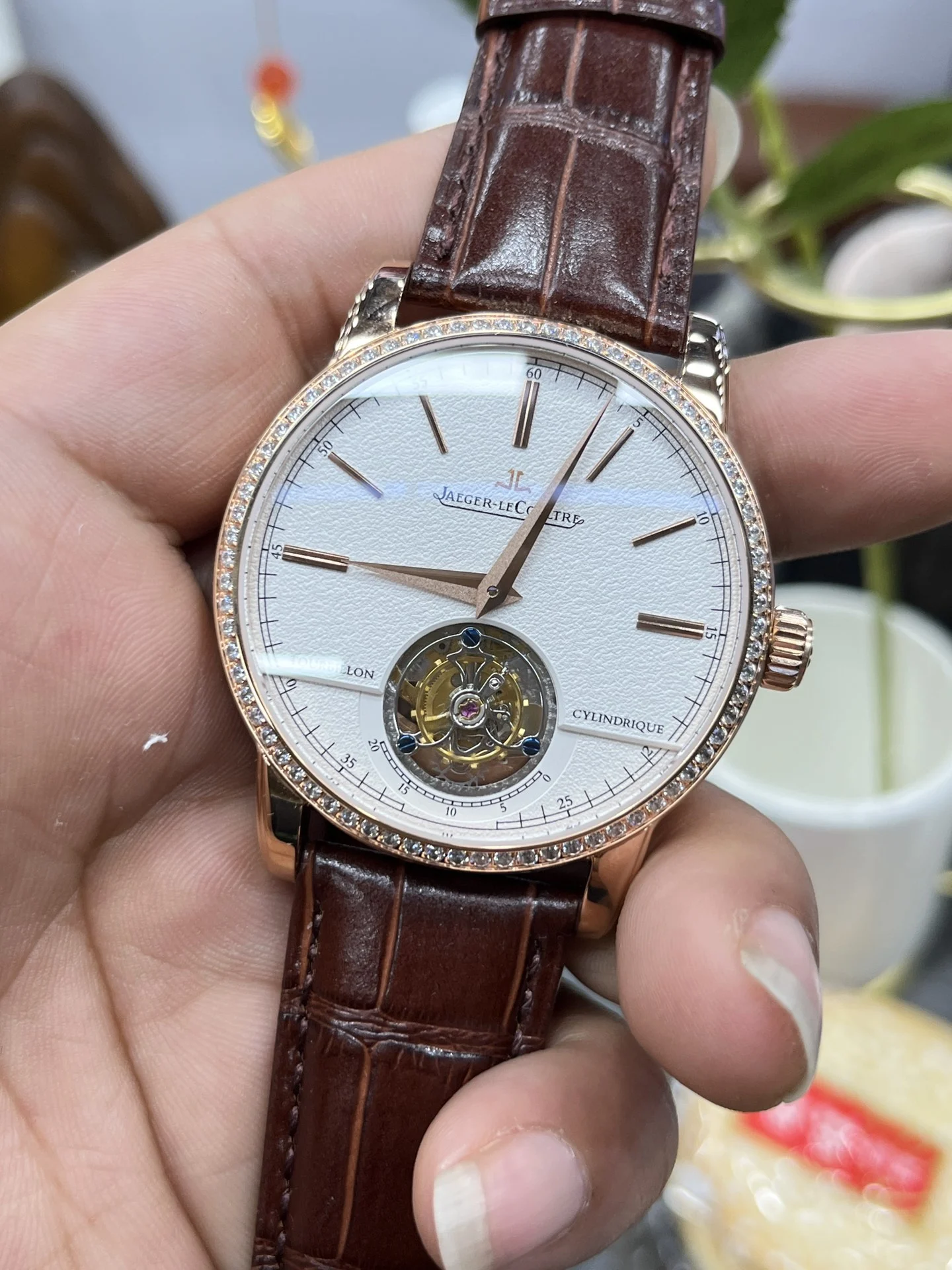Jaeger-LeCoultre Tourbillon 40mm — photographed off the sweep