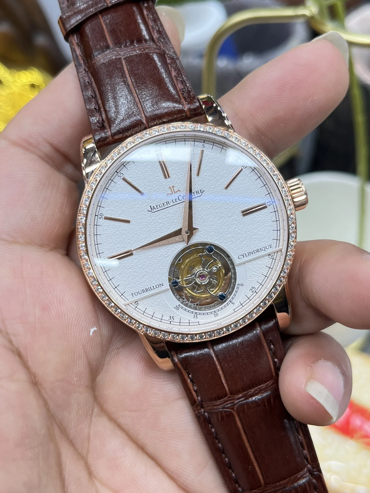 Jaeger-LeCoultre Tourbillon 40mm — photographed off the sweep