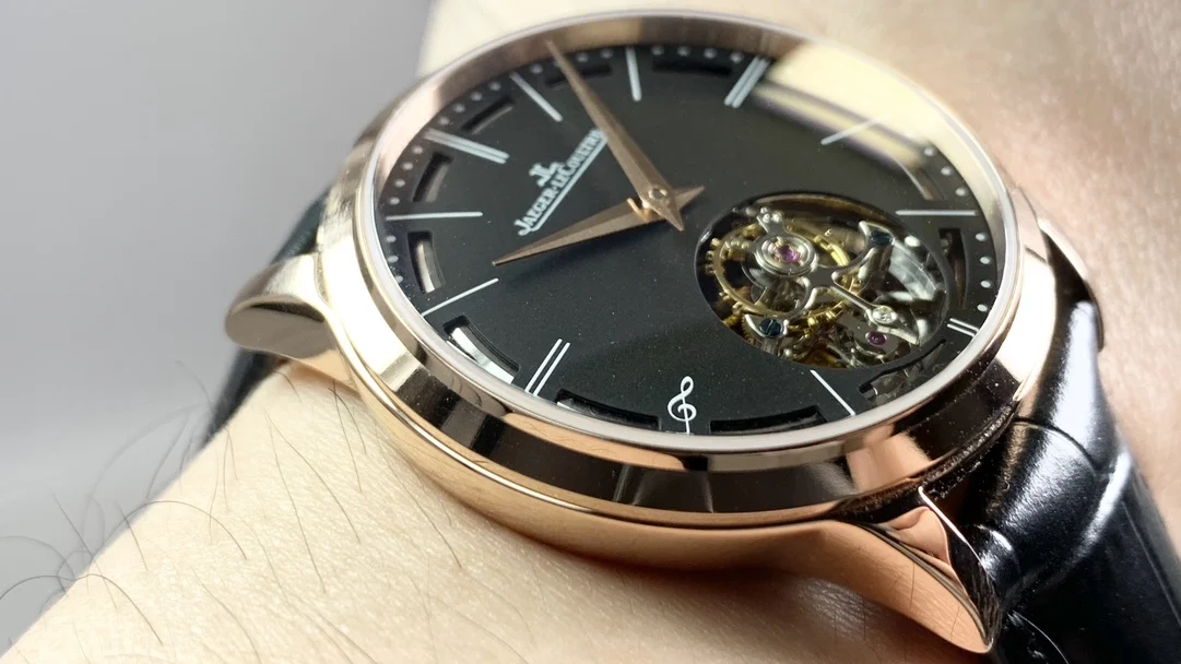 Jaeger-LeCoultre Tourbillon Steel — photographed off the sweep