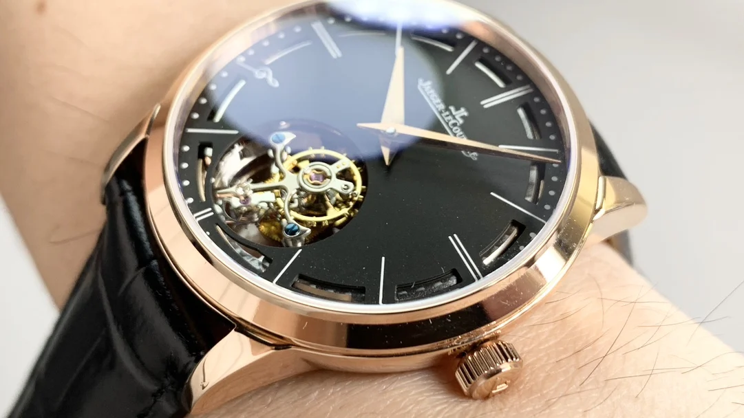Jaeger-LeCoultre Tourbillon Steel — photographed off the sweep