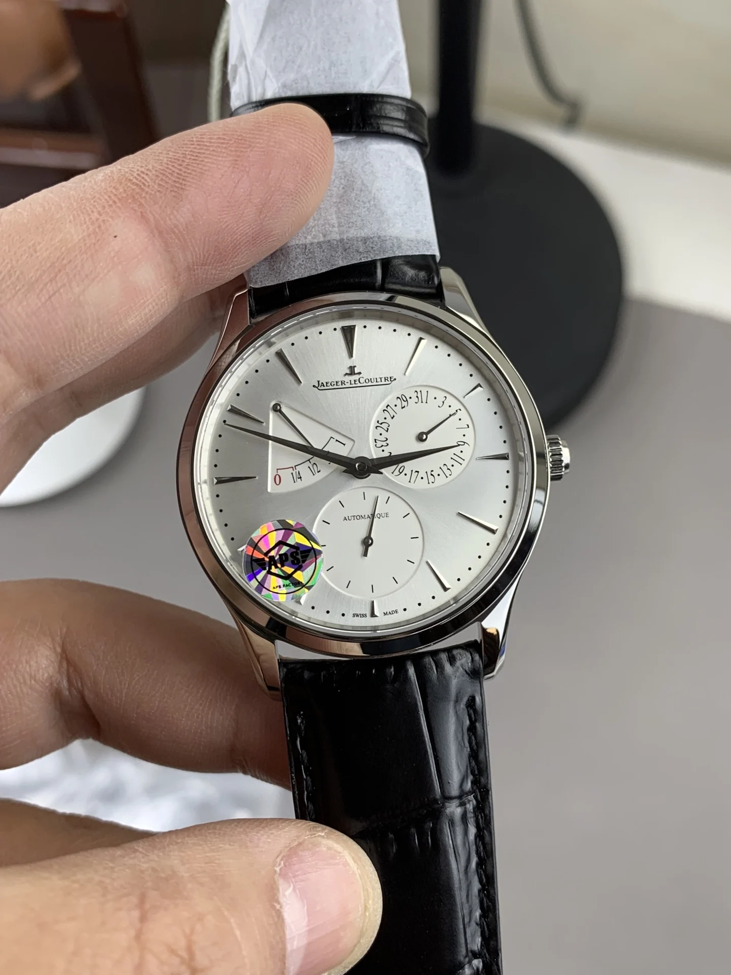 Jaeger-LeCoultre White Dial — photographed off the sweep