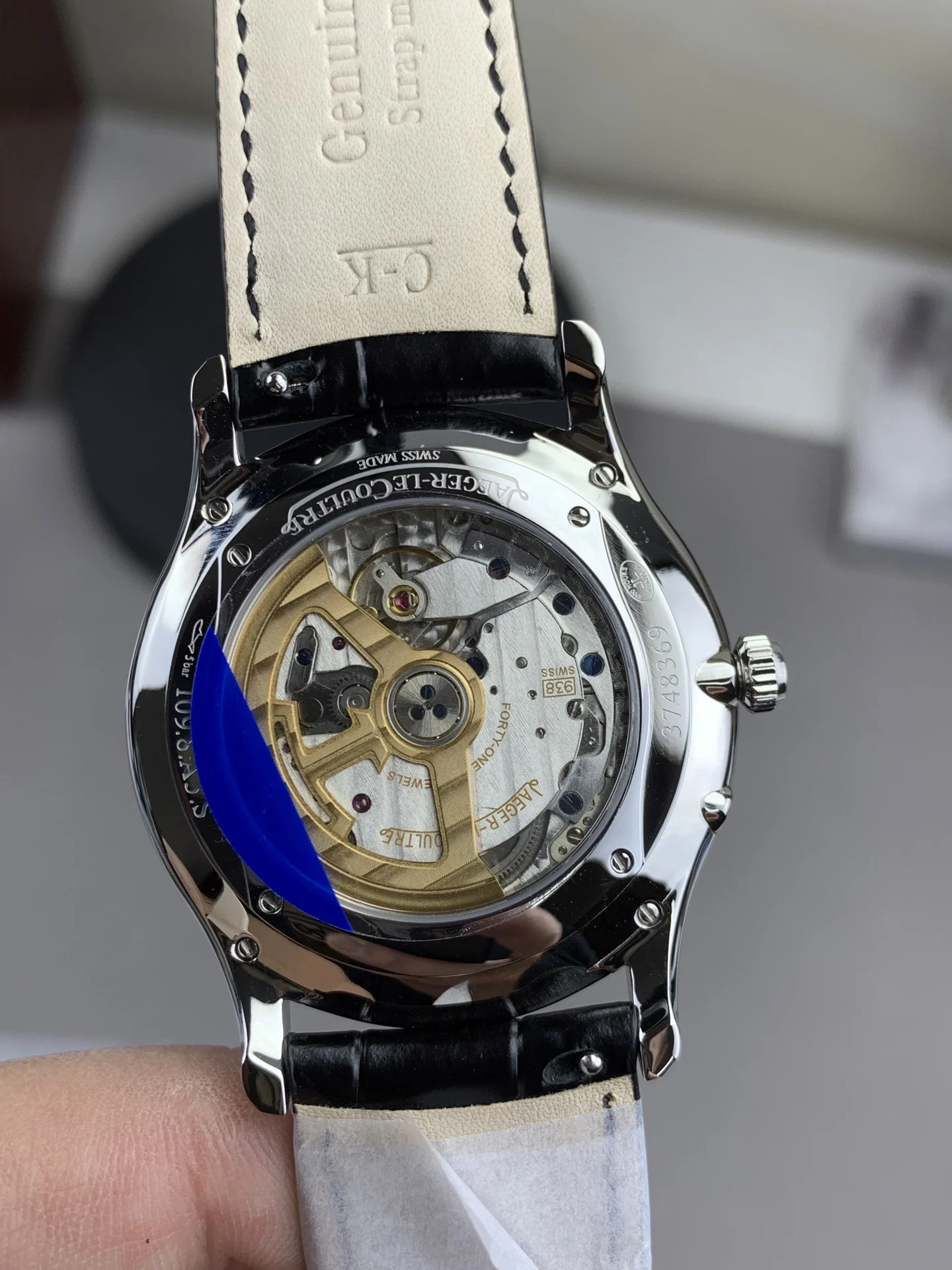 Jaeger-LeCoultre White Dial — photographed off the sweep