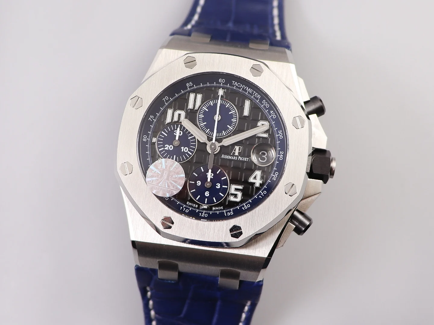 JF A. "12H Chronograph Collection A" Havana Collection (Black — photographed off the sweep