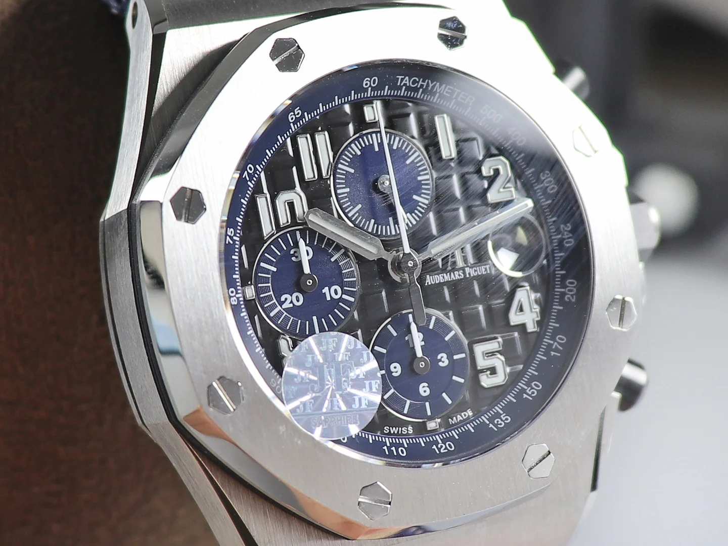 JF A. "12H Chronograph Collection A" Havana Collection (Black — photographed off the sweep