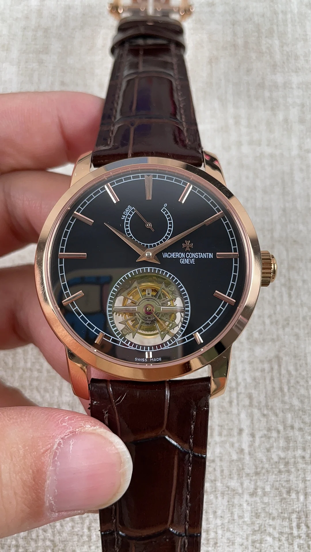 Jiang Sidanton Kinetic Tourbillon — photographed off the sweep